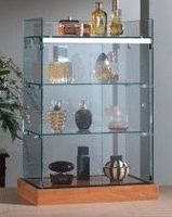 Glasvitrine, ESG Glas, col. Silber (B.40cmxT.25cmxH.60cm)