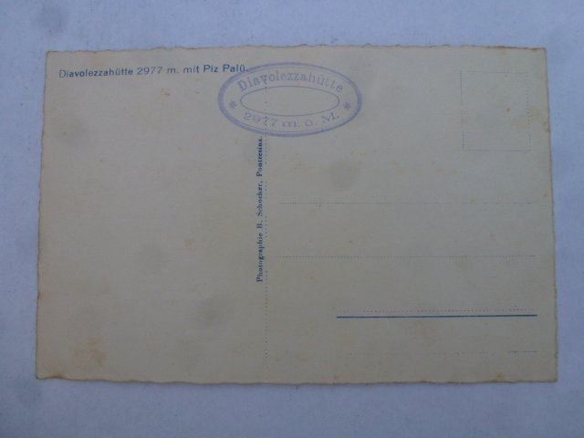 Cartoline postali: AK Diavolezzahütte mit Piz Palü – Usato da Walkringen venduto da Casablanca777 1