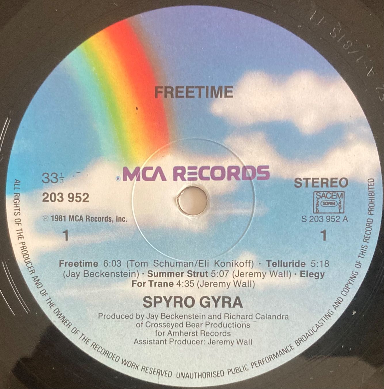 Dischi in vinile: SPYRO GYRA - FREETIME – Usato da Poliez-Pittet venduto da Newtown-Records 3