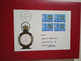 FDC PTT 75 Jahre Internationales Büro Eisenbahn 1967