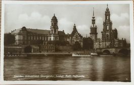 Antike Ansichtskarte Dresden Ständetor, Georgentor, Schloss
