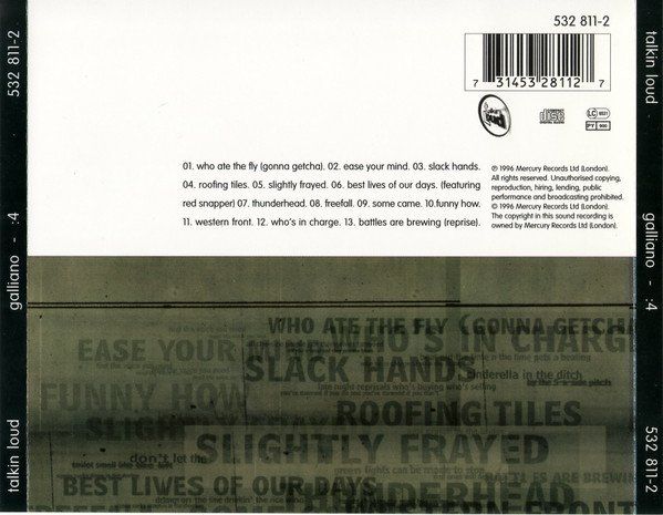 CDs: Galliano – :4 – Gebraucht aus St.Gallen von jalamusic 1