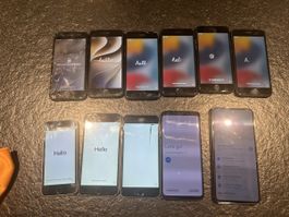Konvolut Smartphones Apple iPhone Samsung Galaxy