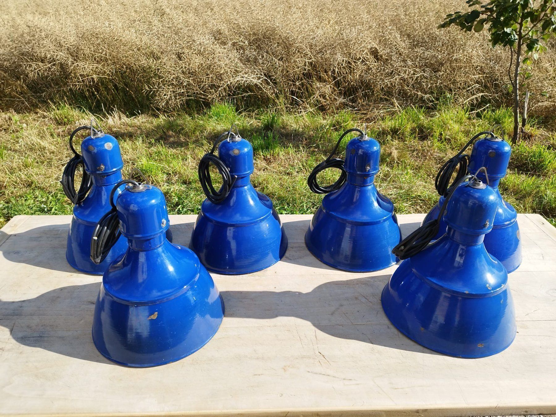Lampadari & plafoniere: KE400 Emaille Hänge,- Decken-,Tulpen-, Industrielampe – Usato da kraiburg am inn venduto da Vintage-Living 2