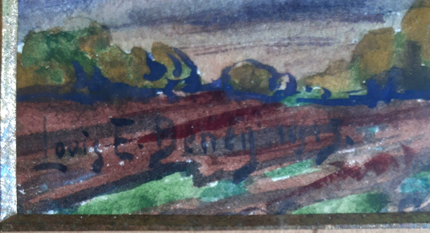 Dipinti: Expressionistisches Gemälde Louis E. Beney 1913 – Usato da Arbon venduto da torso444 5