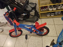 Spiderman-Fahrrad blau rot 12 Zoll gebrauchter Zustand