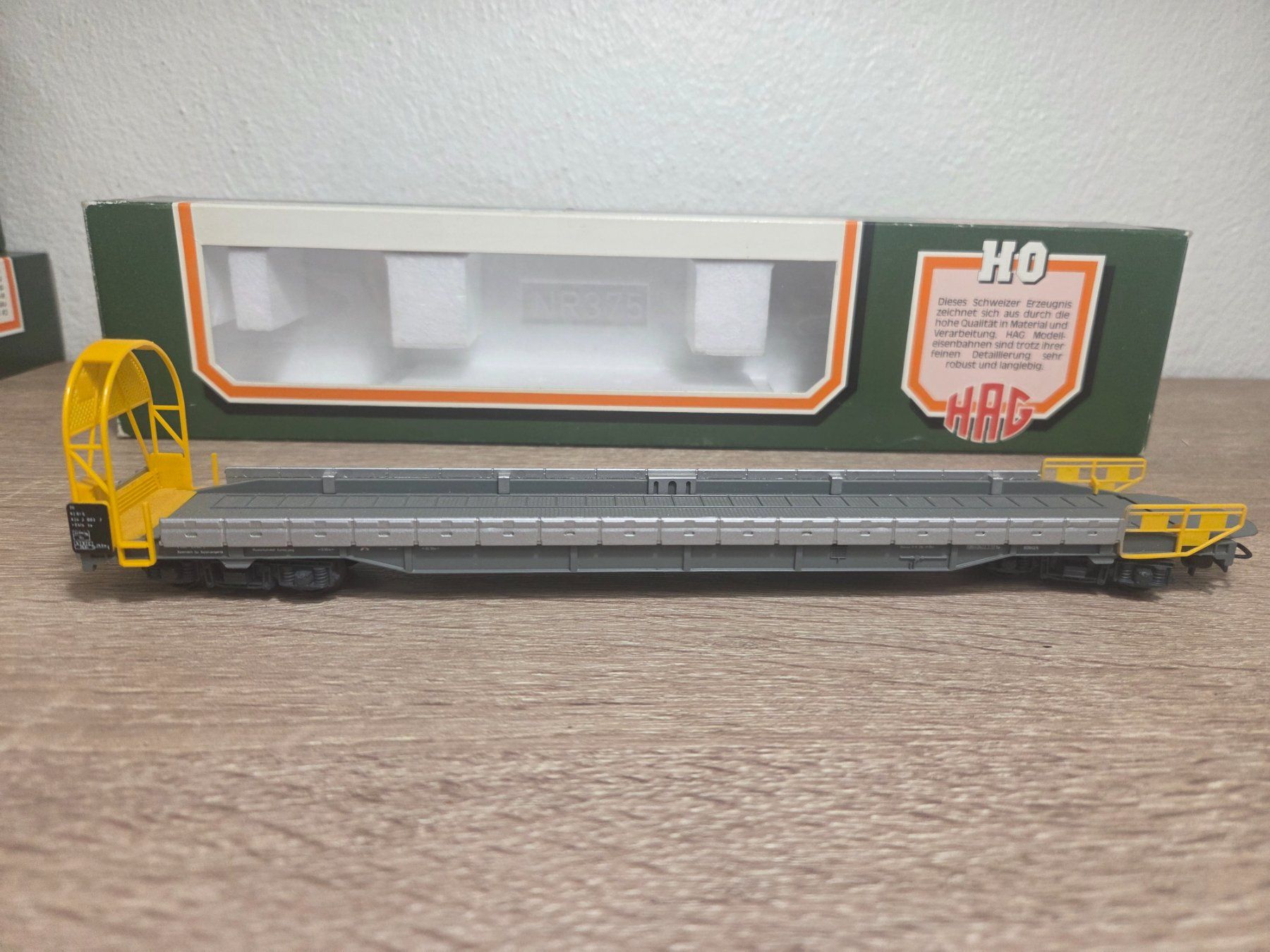 Hag Modellini di ferrovie: Hag 375 Auffahrwagen BLS H0 – Usato da St-Aubin-Sauges venduto da Lo_Go