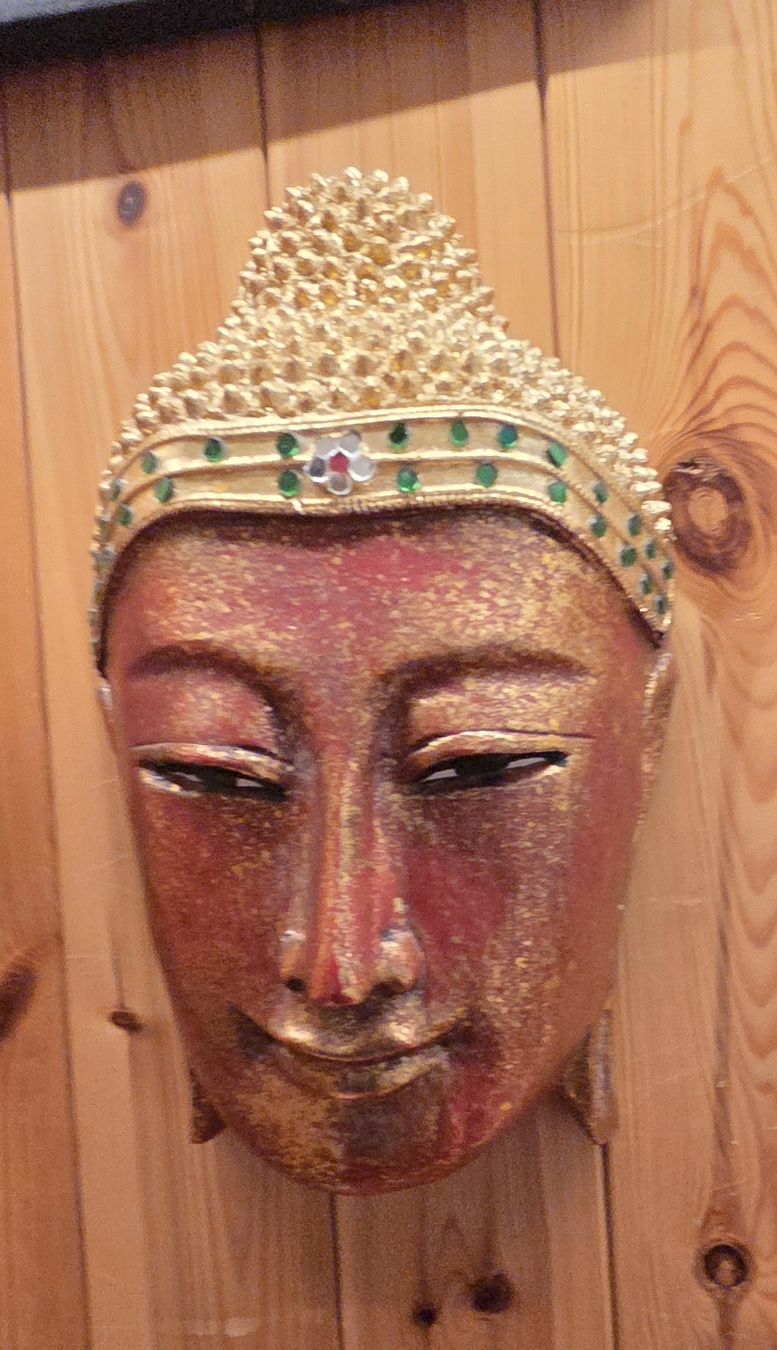 Maschere: Buddha Wandmaske aus Holz  – Usato da Rehetobel venduto da hobirot01