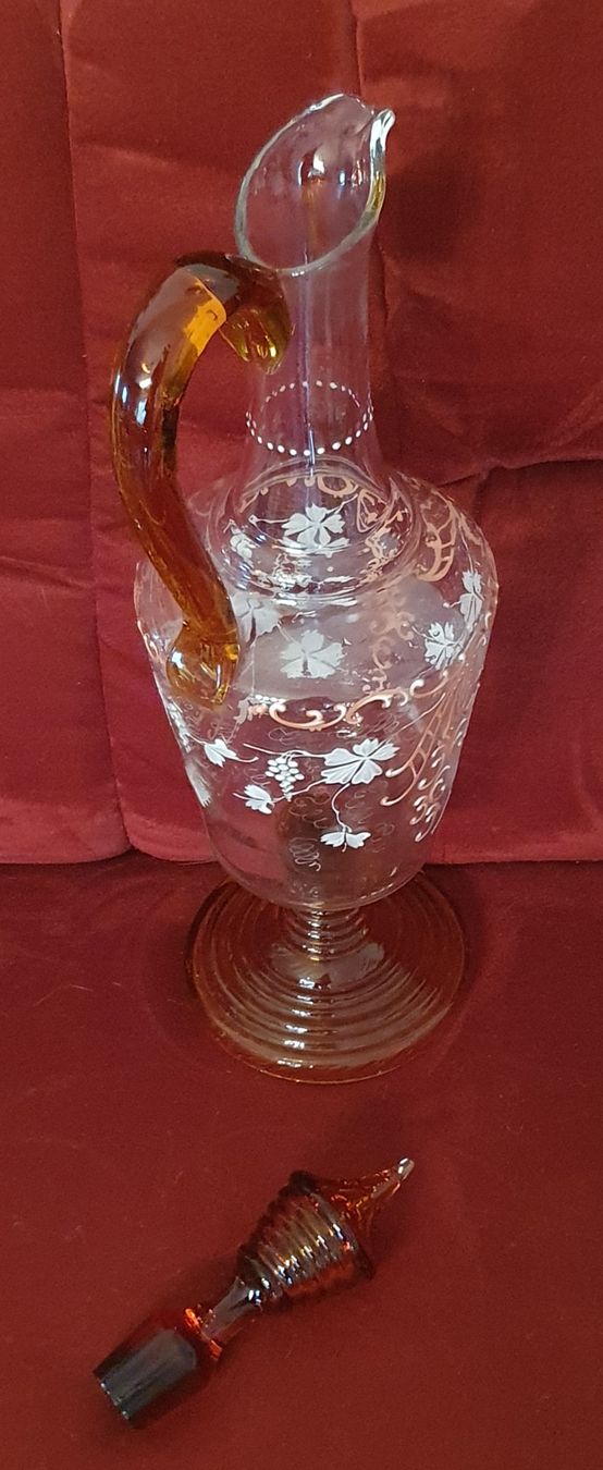 Caraffe: Antike Weinkaraffe mit 2 Gläsern – Usato da Kreuzlingen venduto da Rschweiz1 8