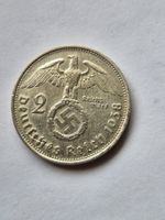 2 Reichsmark 1938 B - Deutsches Reich Original- ab Fr. 1.--!