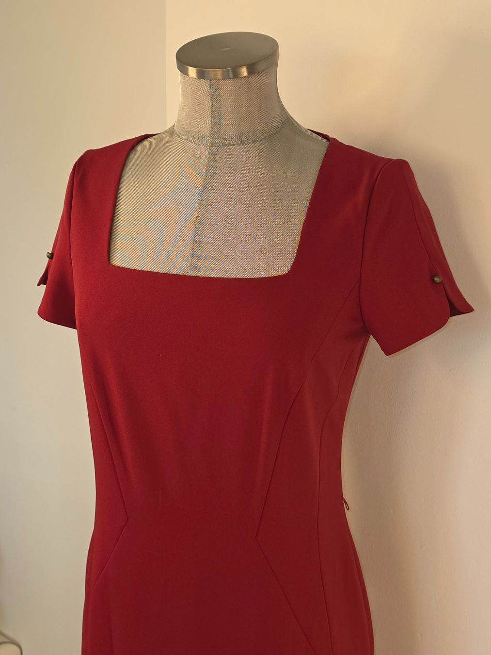Esprit Kleider: XS 34 ESPRIT blutrotes elegantes ETUIKLEID stretch – Neu (gemäss Beschreibung) aus Dürnten von Bachtelsurfer 3