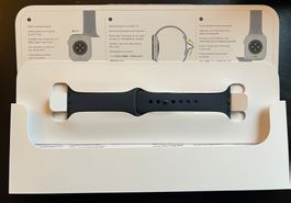 40 mm Apple Watch Sportarmband Schwarz – S/M