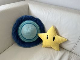 Kissen Planet mit Plüschstern gem Fotos