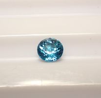 Blauer Zirkon 1.18 ct mit GFCO Zertifikat | Neon Blau