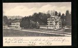 Herisau, Heinrichsbad mit Strassenpartie
