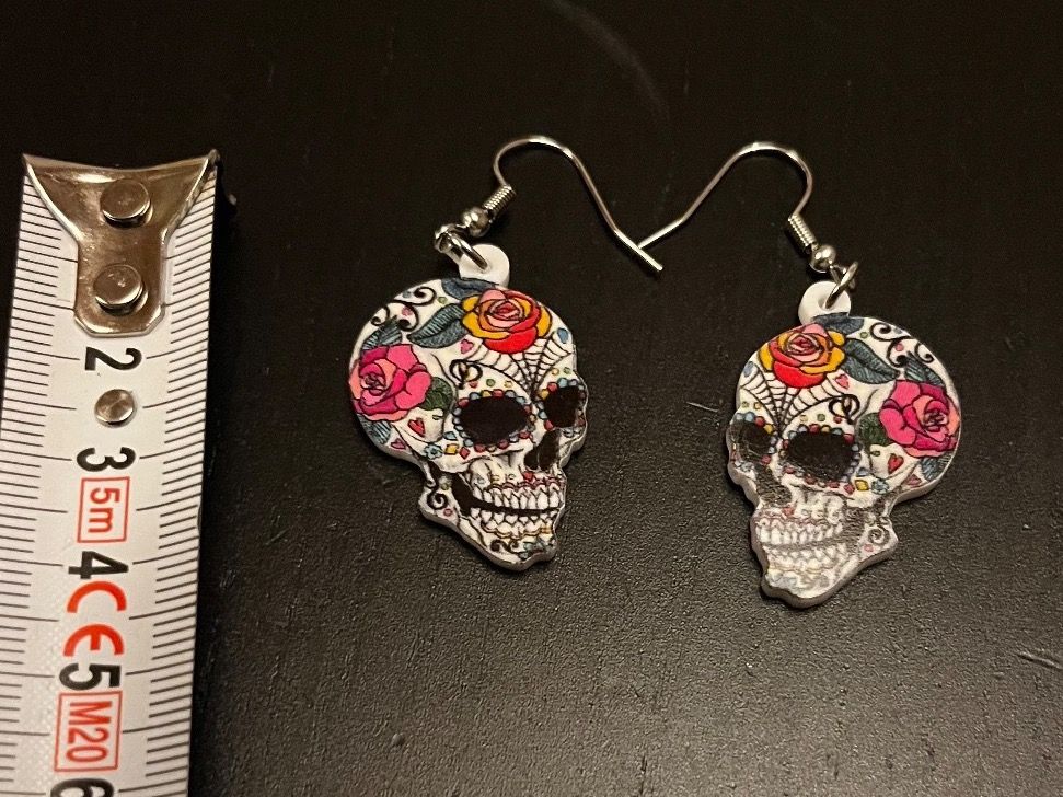 Ohrringe & -stecker: Ohrringe Schädel ( Santa Muerte) – Neu (gemäss Beschreibung) aus Gams von Mariawicca 4