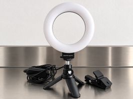 Neewer Ringlicht dimmbar mit Tischstativ & Klemme