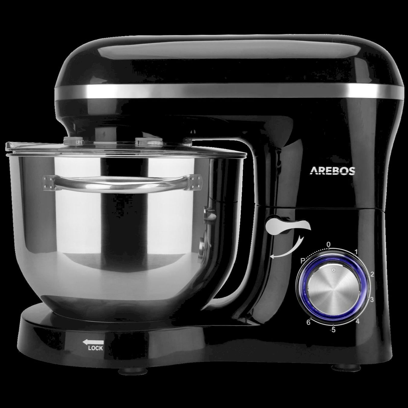 Elettrodomestici da cucina: Arebos Küchenmaschine 1500W schwarz – Nuovo e nell'imballaggio originale da Bottighofen venduto da zaap 3