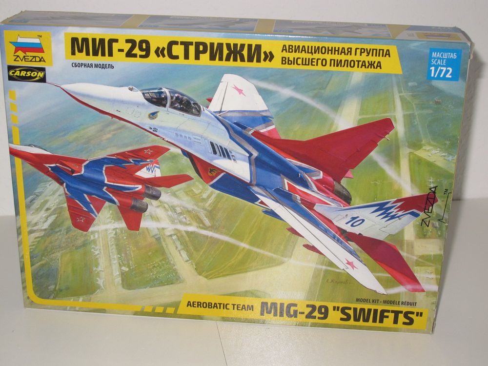 1/72 Zvezda Mig-29 SWIFTS Aerobatic Team (Neu und originalverpackt) in ...