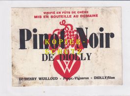 Etikette - Pinot Noir de Diolly /bd