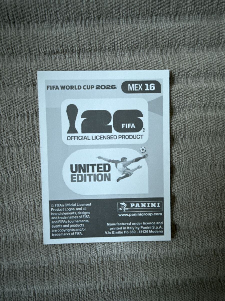 Panini Carte collezionabili: Carte panini 2026 - MEX 16 – Nuovo (secondo la descrizione) da La Neuveville venduto da Ibo2300 1