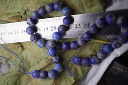 Lapis Natur 10mm Kugel Strang   Schmuck Produktion