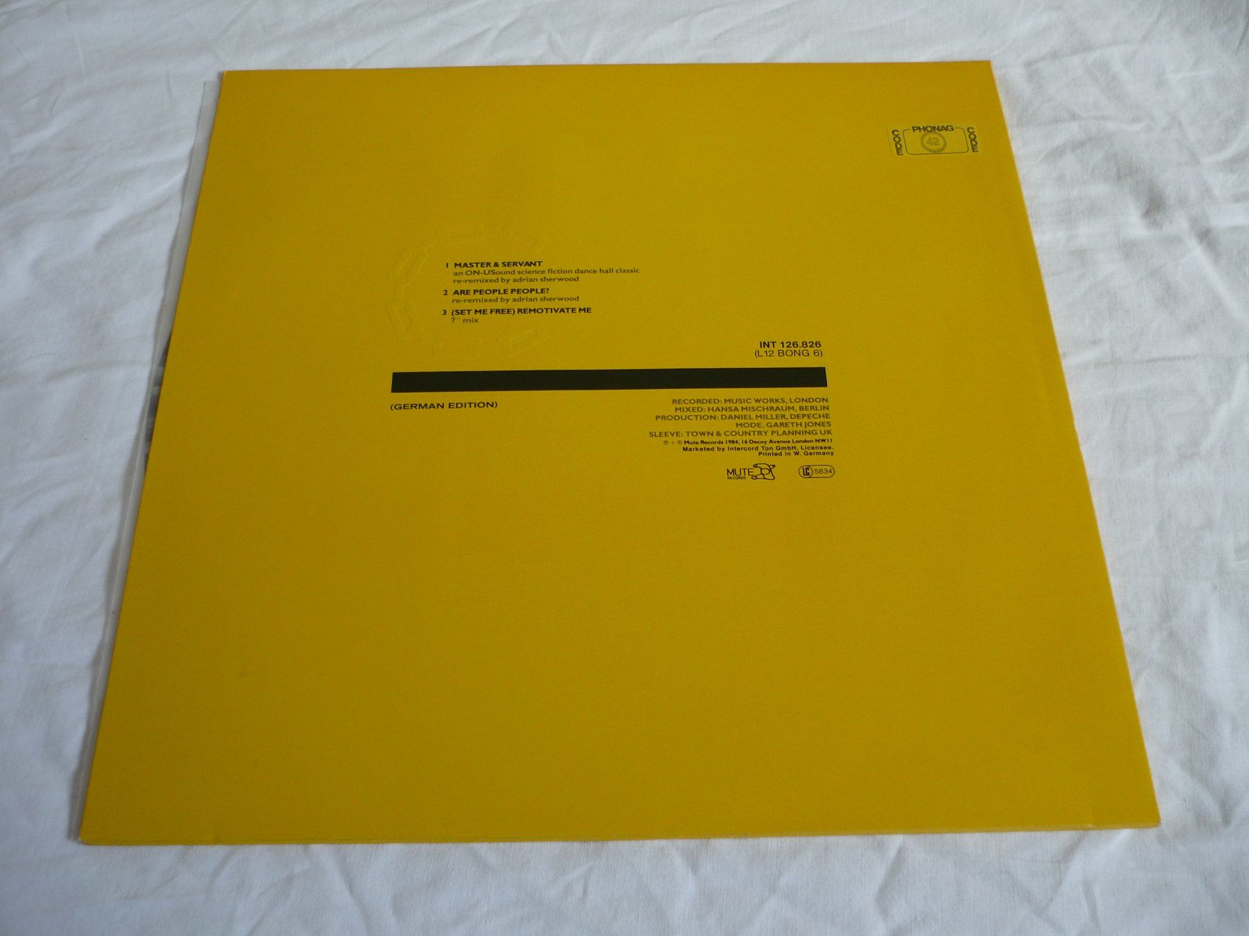 Schallplatten: Rare Vinyl 80s - Depeche Mode - farbig - Master and servant – Gebraucht aus Beringen von Flatretriever 1