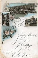 Heiden  AR  -   mit Station Wiehnachten und Kurkaus  um 1897