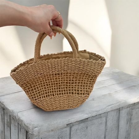 Strohtasche/Handtasche aus Naturmaterial - Sommer Hit!