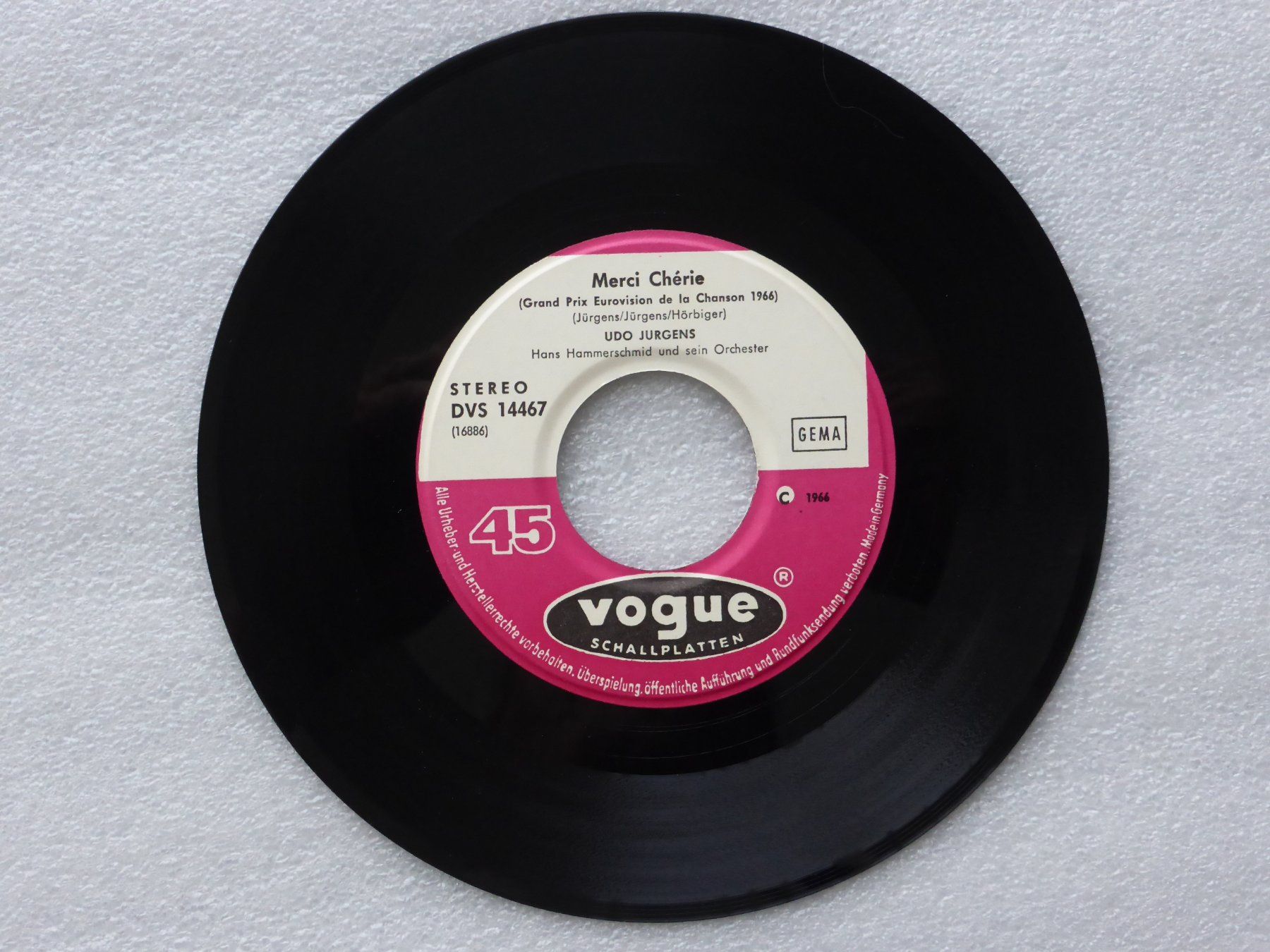 Vinyles: Vinyl Single  UDO JÜRGENS – D'occasion à Küssnacht am Rigi par Mondkinder 1