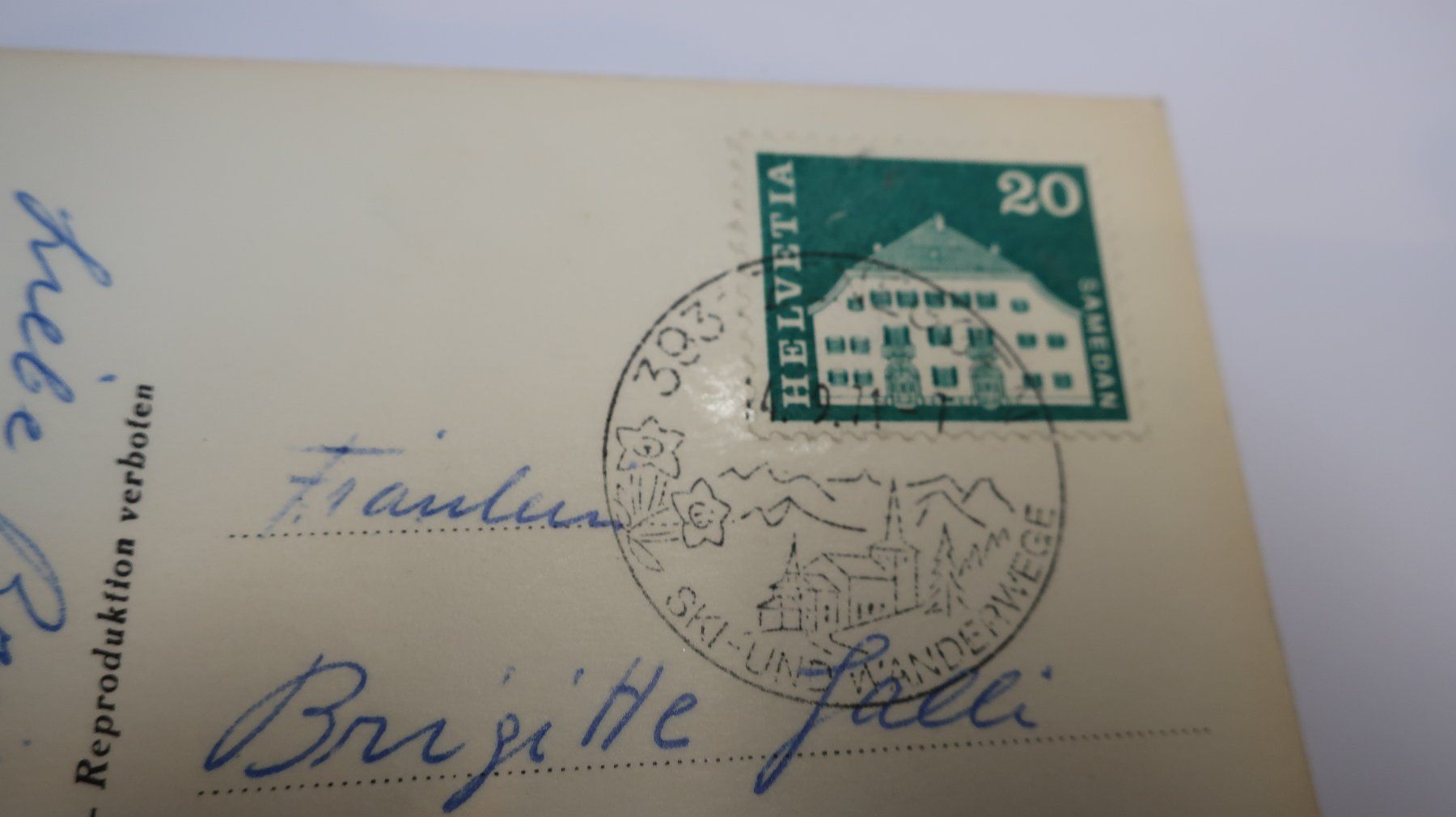 Ansichtskarten: Zeneggen Wallis Multivues  1971 – Gebraucht aus Cormoret von Pascalll2001 5