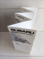 Brochure Catalogue Tarif Subaru 1985 (Suisse)