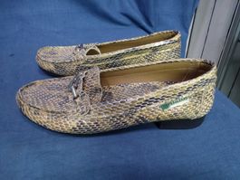 GRUPO PITILLOS LEDER SCHUHE GR 36 SCHLANGENLOOK WIE NEU