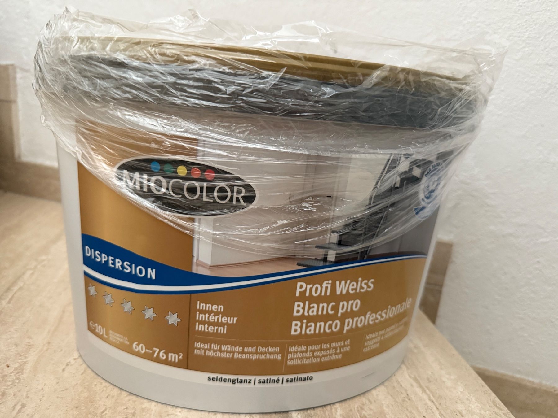 Colori: Miocolor Dispersion Profi Weiss seidenglanz 10L – Nuovo e nell'imballaggio originale da Oetwil an der Limmat venduto da Prinzaessli123
