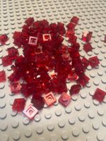 Lego 30 x Platten 1x1 (3024) transportiert rot
