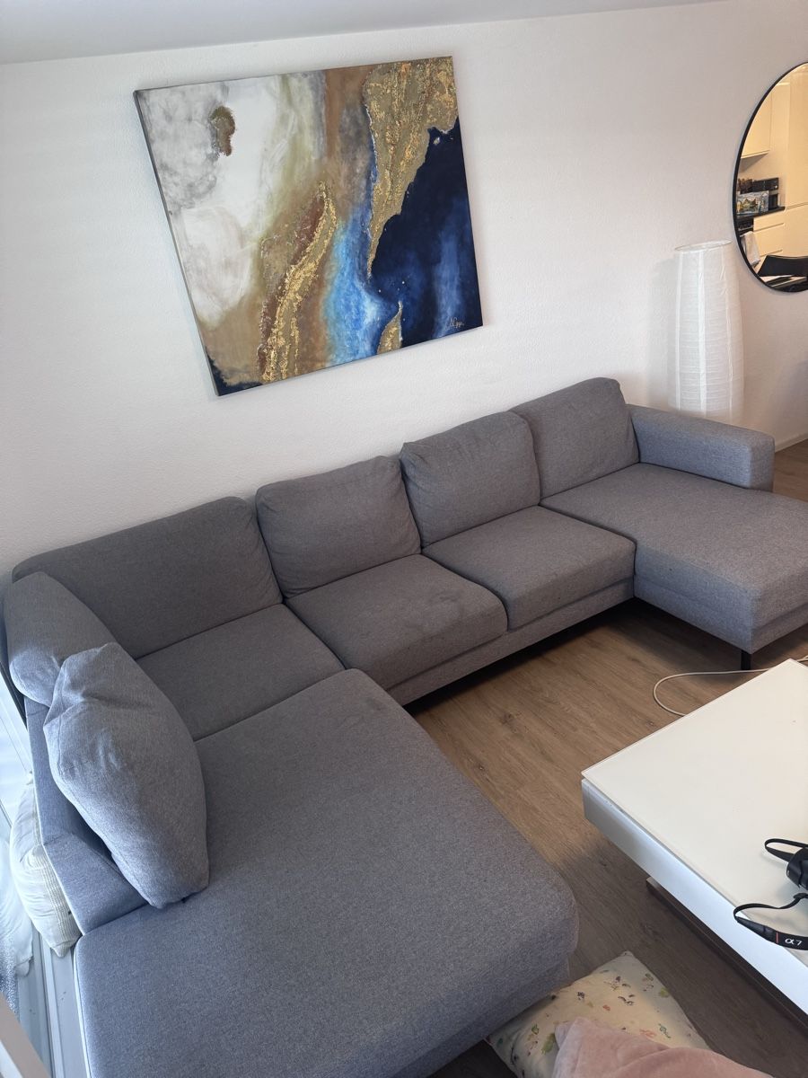 Divani: Modernes graues Ecksofa / Wohnlandschaft zu verkaufen – Usato da Tann venduto da basilerni1 1
