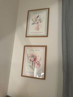 Bild gerahmt mit Blumenmotiv NON ARTE