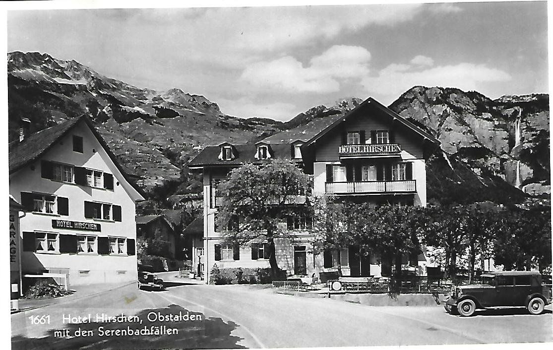 Cartoline postali: Hotel Hirschen Obstalden GL – Usato da Wetzikon ZH venduto da Brulu100