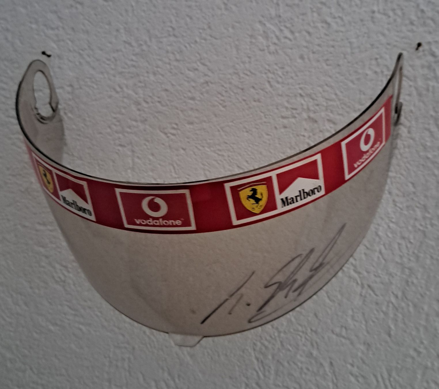 Autogramme: Michael Schumacher Helm-Visier mit Autogramm  – Gebraucht aus Ramsen von abtaudi