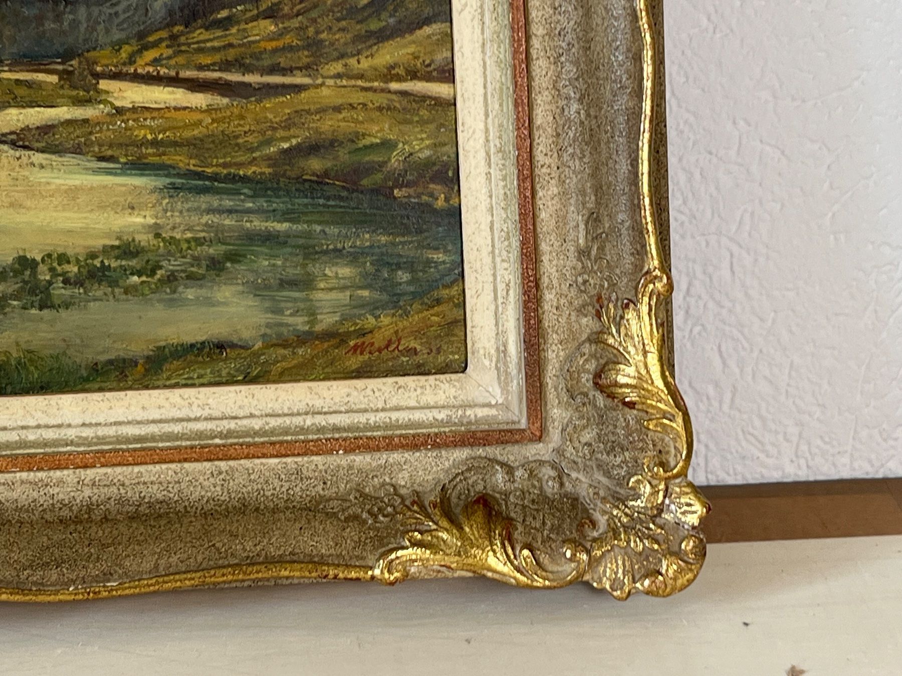 Gemälde: Hans Keller Gemälde Öl auf Platte Sils Baselgia Engadin – Gebraucht aus Vaduz von Unikate-Markt 3
