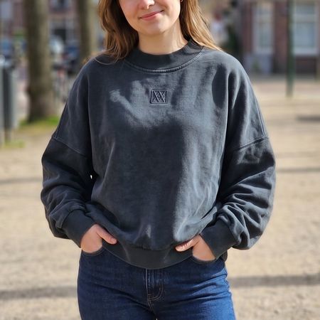 Amendi Sweatshirt Gr. M, 100% Bio-Baumwolle, garment dyed