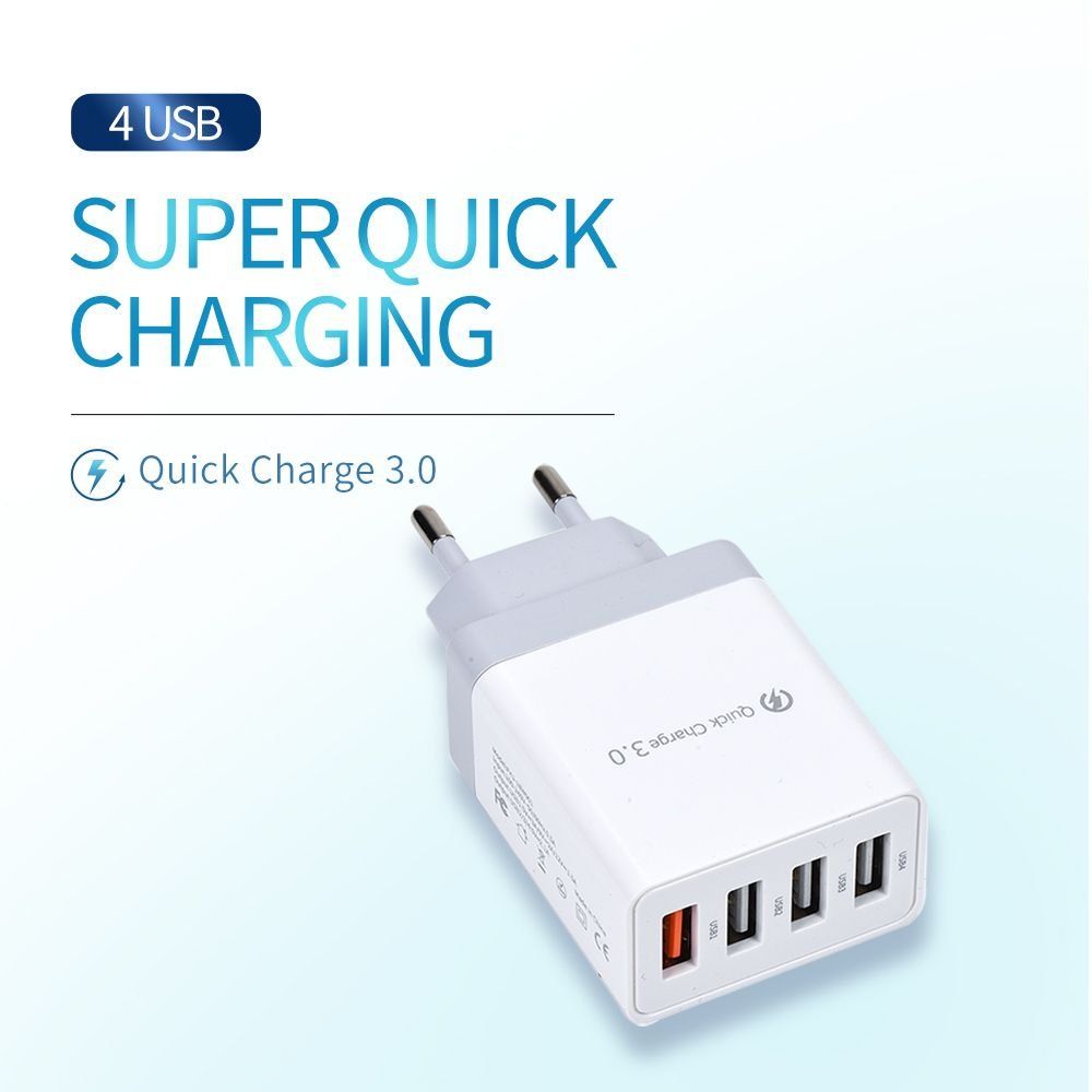 Caricabatterie: USB-Netzteil mit Schnell-Ladefunktion, 4-Port – Nuovo e nell'imballaggio originale da Giubiasco venduto da news-shop