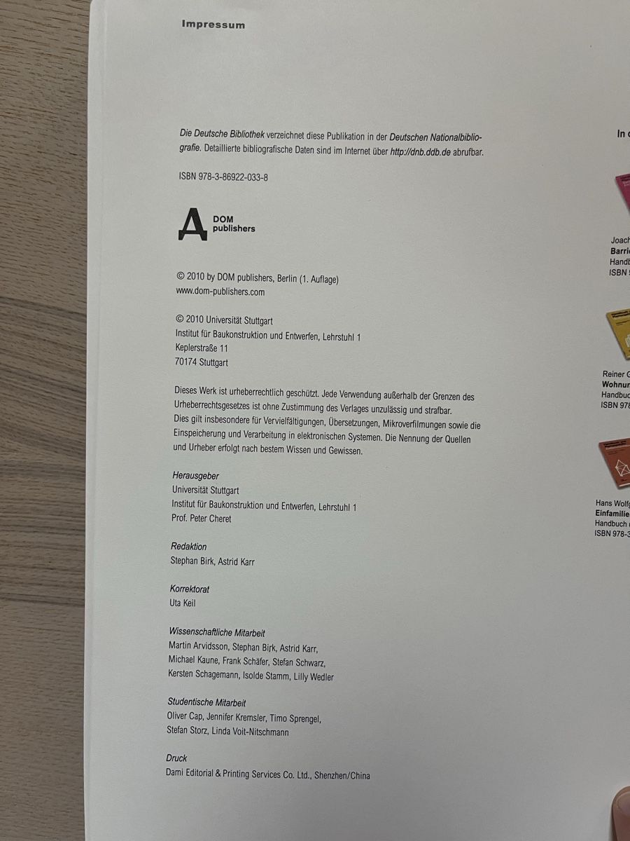 Bücher: Handbuch und Planungshilfe Baukonstruktion – Gebraucht aus Bern von fel_r5br 4
