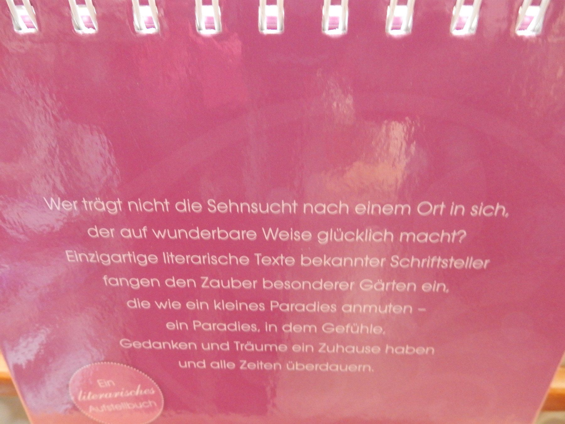 Kalender: immerwährender Kalender 'Paradies Garten' Groh NEU – Neu (gemäss Beschreibung) aus Jona von JOberg_25 7