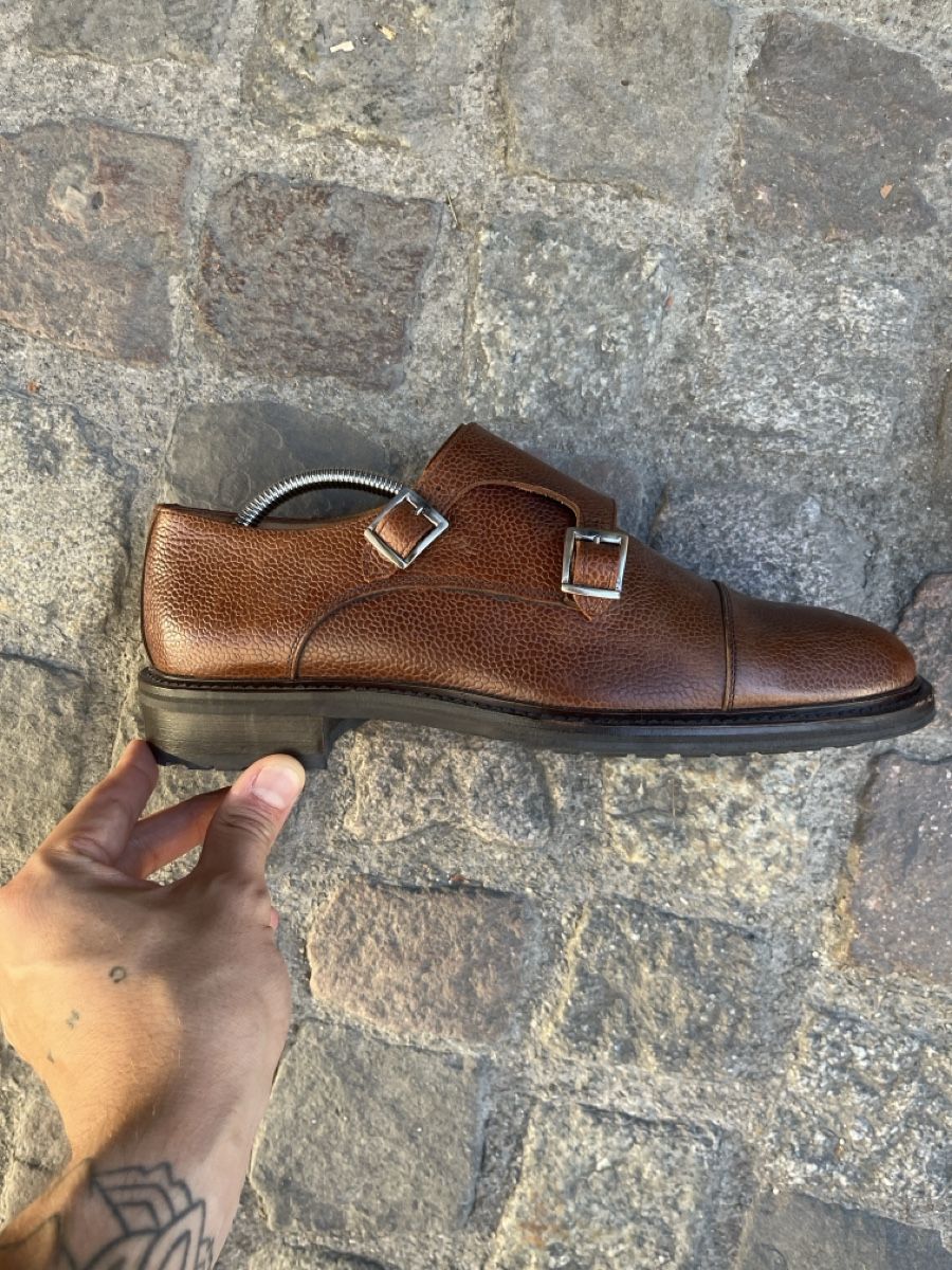 Navyboot Scarpe da uomo: Navyboot Double Monk Schuhe braun Gr. 42 – Nuovo (secondo la descrizione) da Zürich venduto da gia_xjw5 1