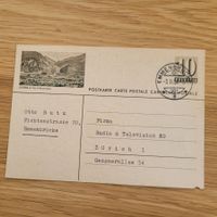 GS Karte Sierre Emmenbücke 1958 Zürich