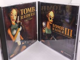 Tomb Raider II & III - Jeux PC CD-ROM Vintage Lara Croft