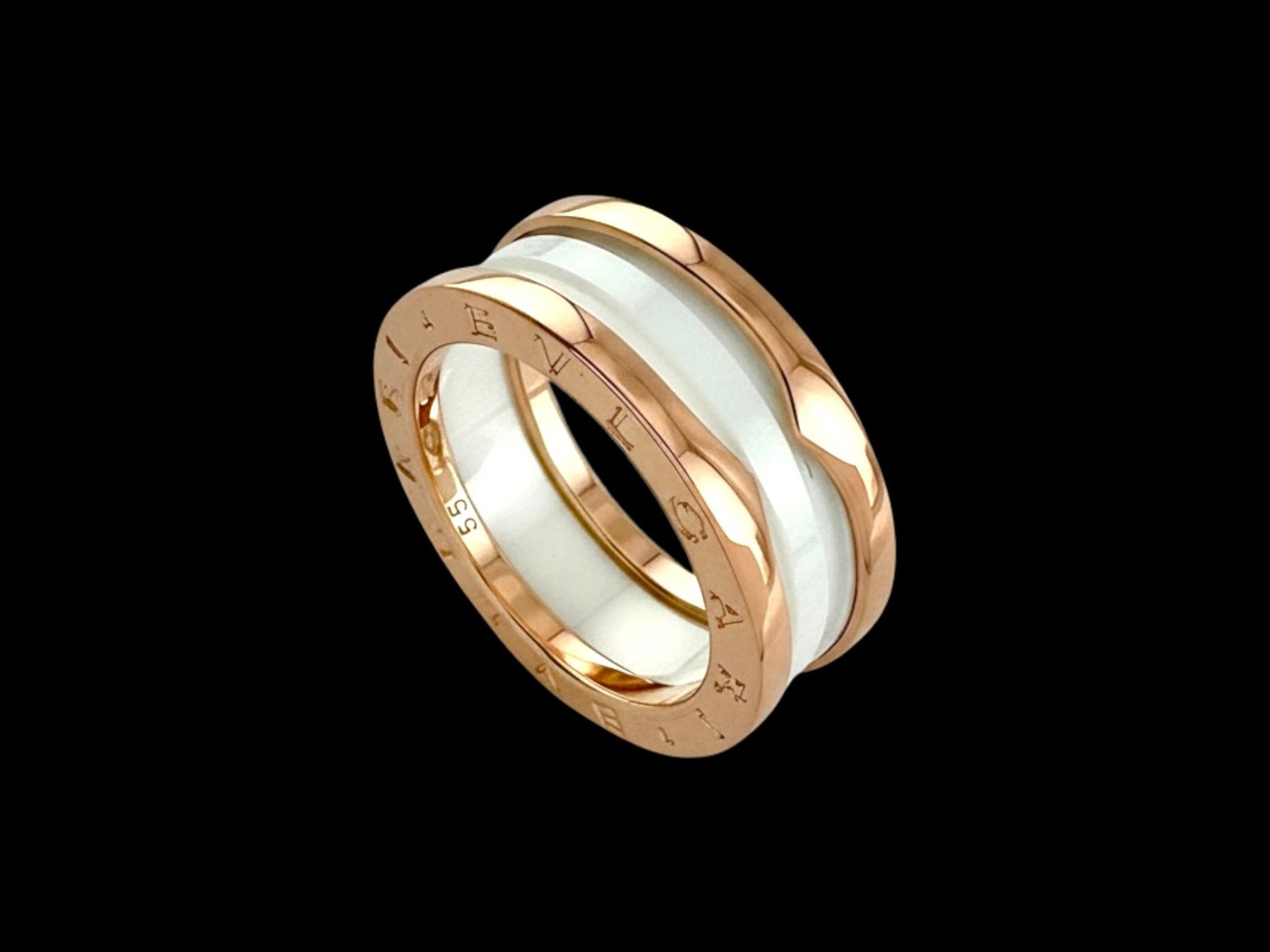 Bulgari Anelli: BULGARI, B.Zero 1 - Ring in Roségold / Keramik – Usato da Zuzwil SG venduto da artimmo 3