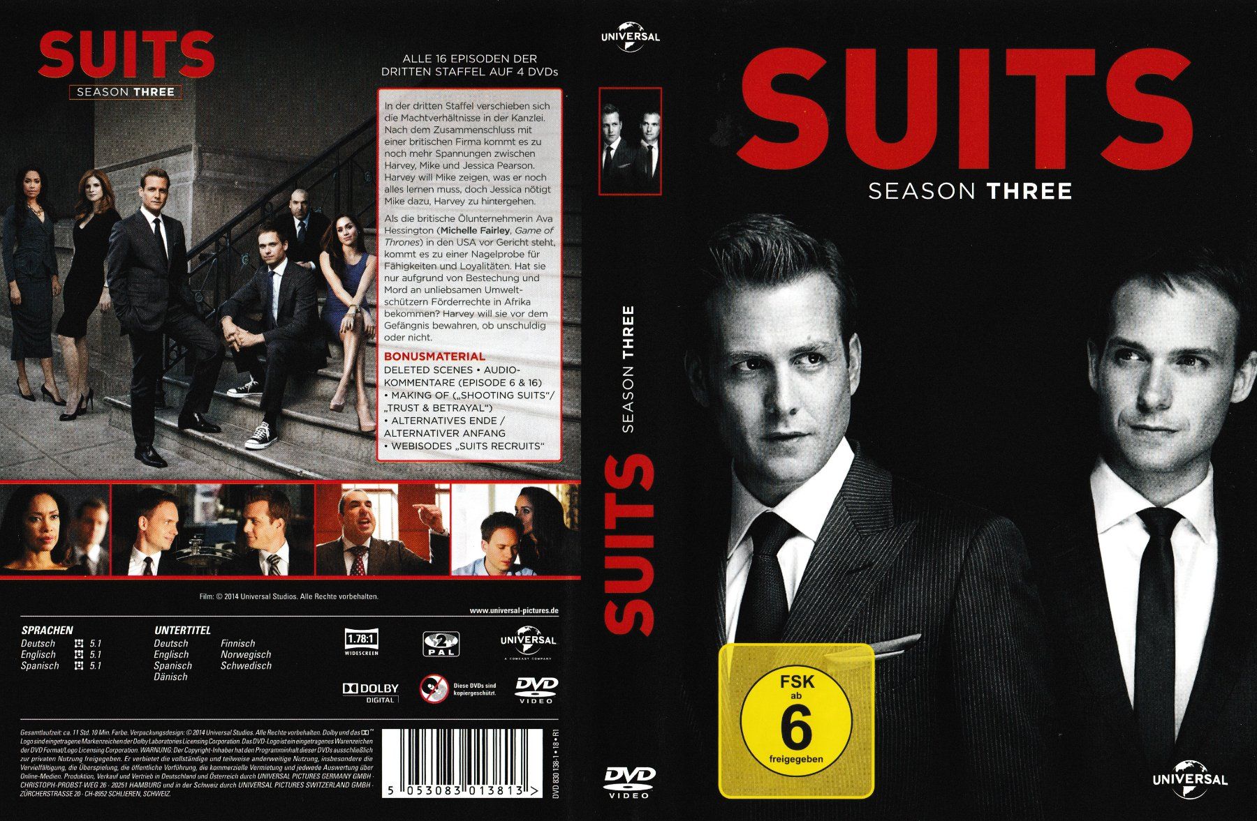 Alle DVDs: DVD - Suits - Staffel 3 – Gebraucht aus Langnau am Albis von MediaRescuerKeLoX
