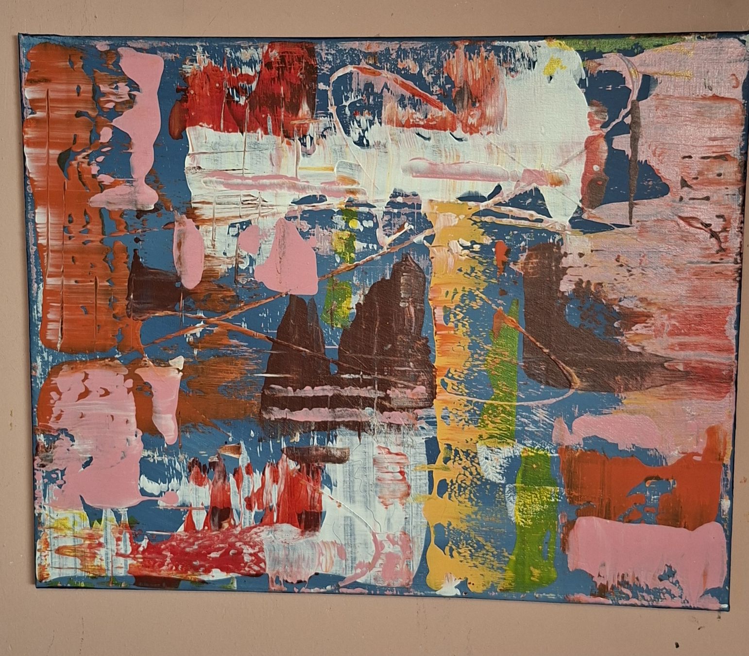 Dipinti: Gemälde Abstrakt handmade 40×50 – Nuovo (secondo la descrizione) da Riehen venduto da Steinbock1970 3